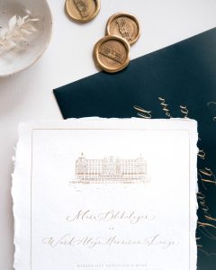 a Lettre Kalligrafie illustraties trouwlocaties Bruiloft uitnodigingen Amstel Hotel Amsterdam