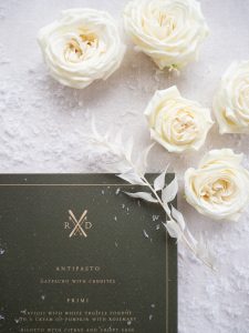 La Lettre Kalligrafie x House of Luce wedding table winter silk ribbon Cortina d’Ampezzo Italy Italie huwelijk