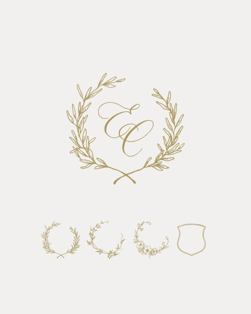 La Lettre Kalligrafie Wedding monogram trouw logo bruidsparen